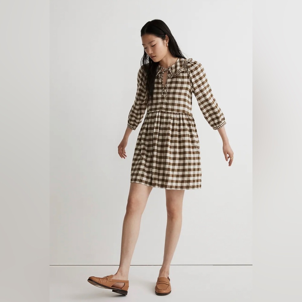 MADEWELL GINGHAM DRESS